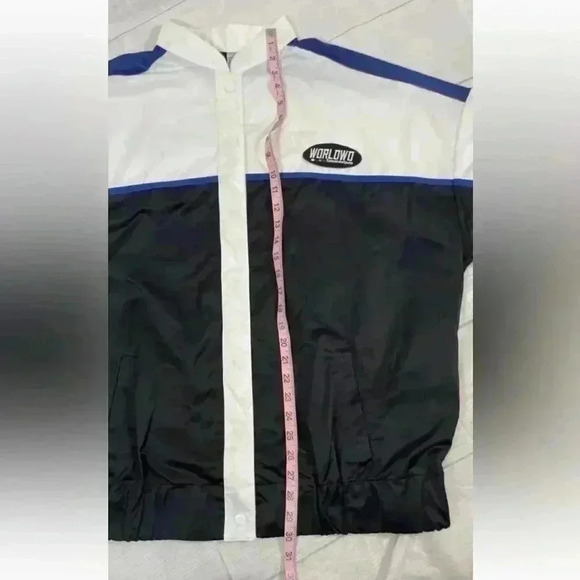 Block Colour Racing Sports Oversized Jacket Motocross Divided Women’s size M H&M - Picture 13 of 16